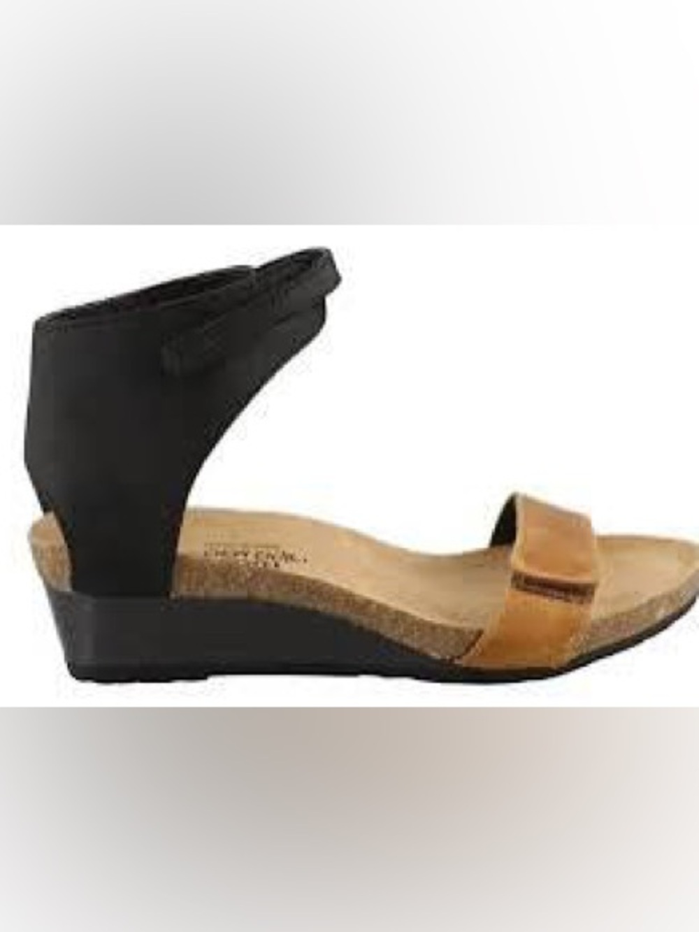 Naot Prophecy Black Brown Ankle Strap Sandal